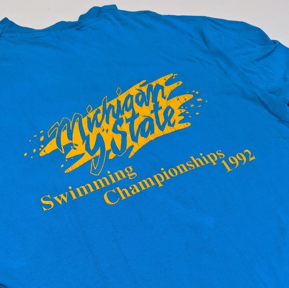 1992 Michigan State Swimming Championship T-shirt - Picture 2 of 4